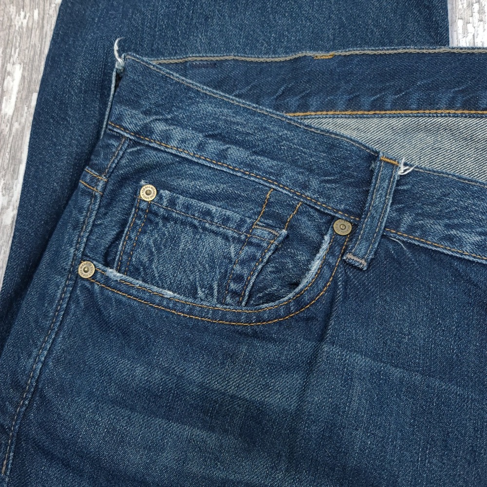 7 For All Mankind Austyn Jeans Mens 38 Blue Relaxed Straight Leg Denim - Picture 5 of 8